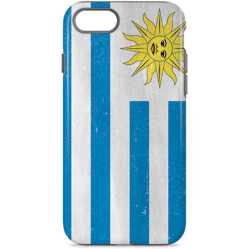 Uraguay Flag Distressed iPhone 7 Pro Case